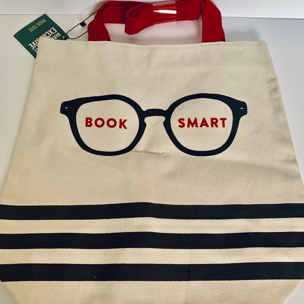 NWT Book smart canvas tote from Barnes and noble